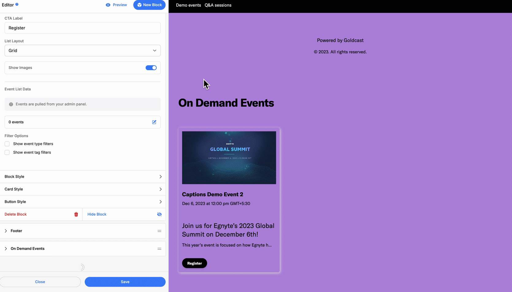 Filter by tags on Hub pages
