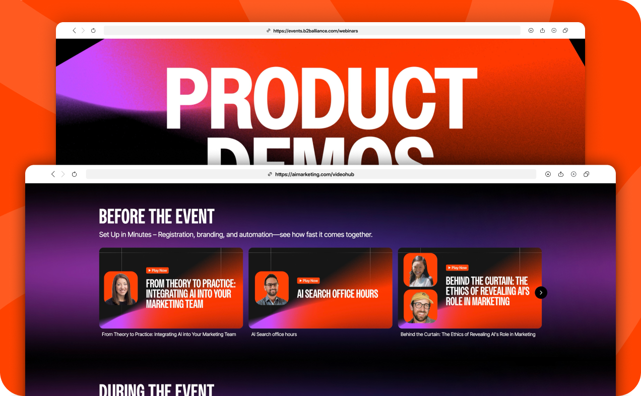 Turn your video content into engagement and conversions.