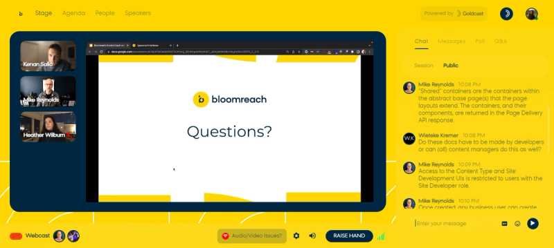 digital event branding with Goldcast 