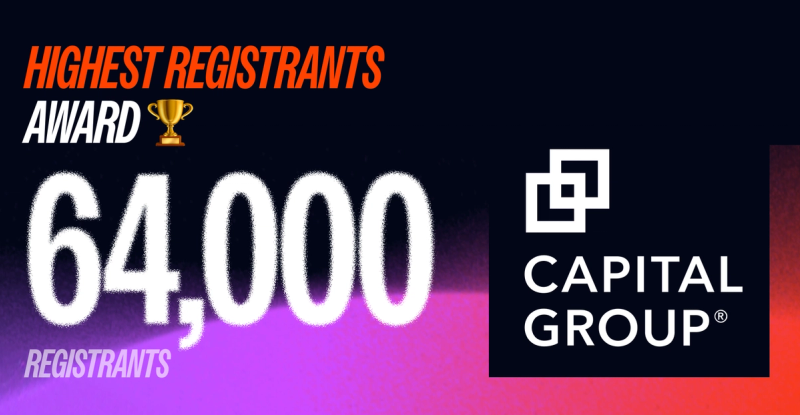 capital group received the highest number of registrants for their webinar