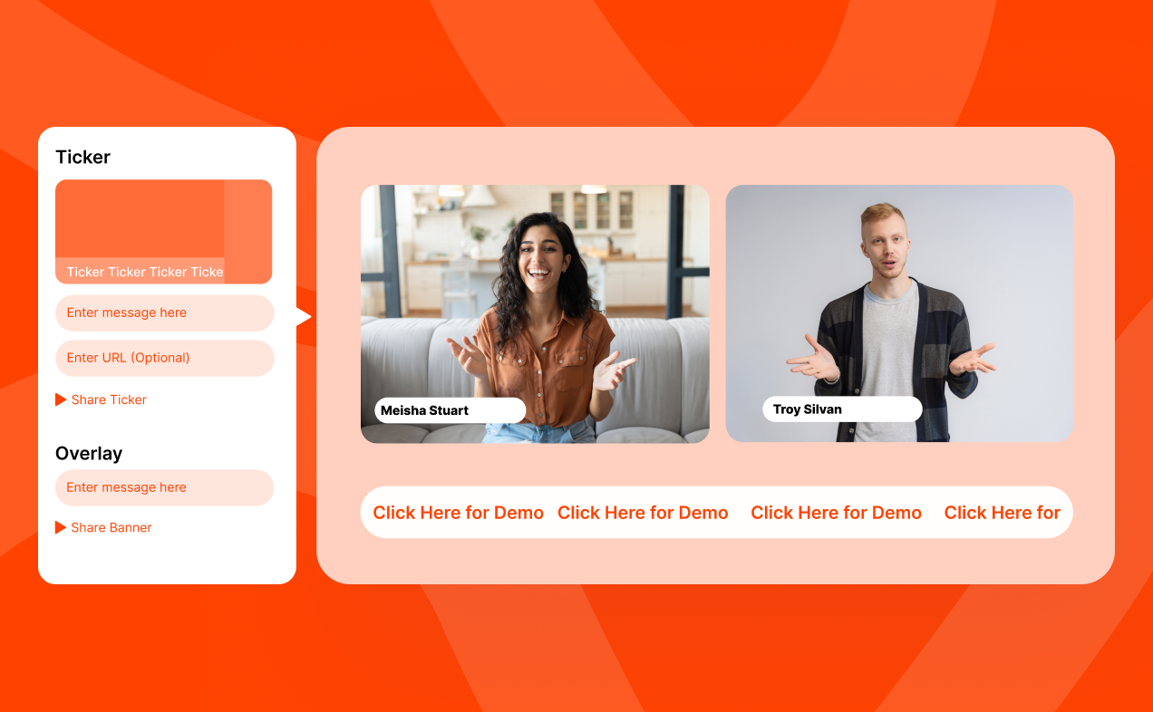 Engage live audience like never before. 