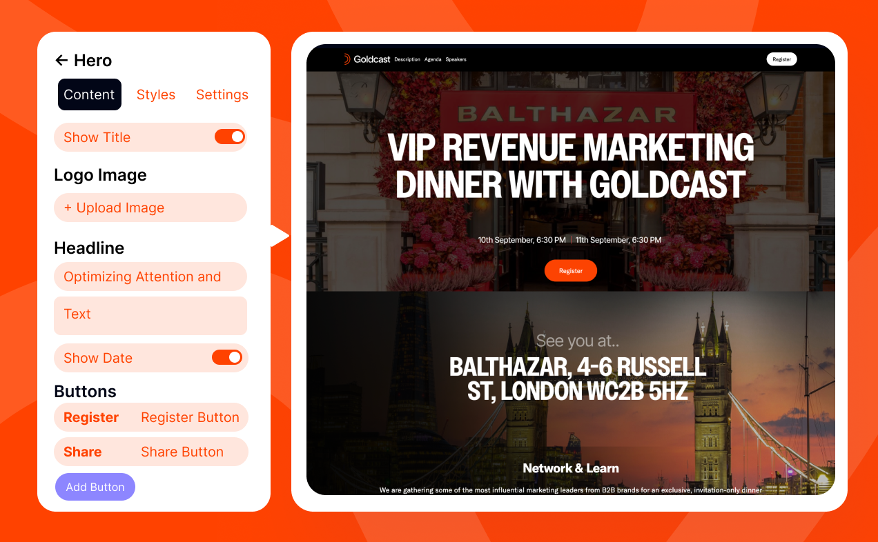 Set up and host field events with ease.