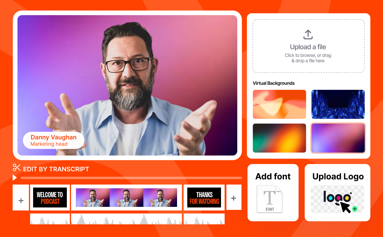 Make every video unmistakably yours. 