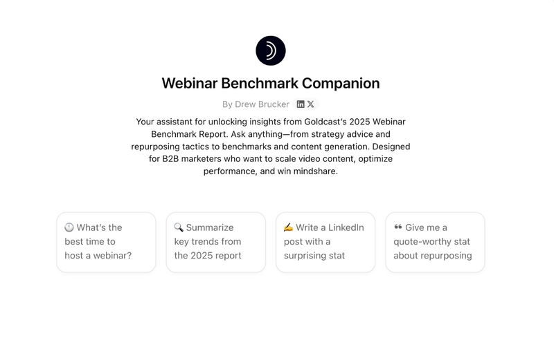 webinar benchmark gpt