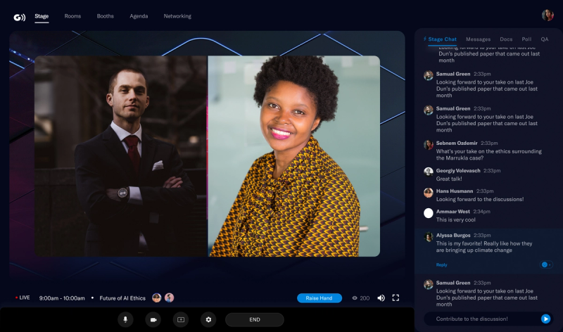 Goldcast makes it easy to capture event engagement data to instantly let the sales team know who’s at the event so they can send personalized follow up.Now you can put a face to each attendee and instantly dig deeper into their real questions and objections.