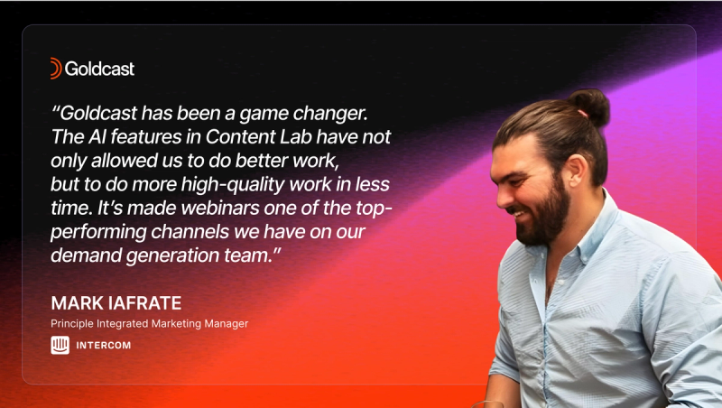 mark iafrate intercom quote on goldcast