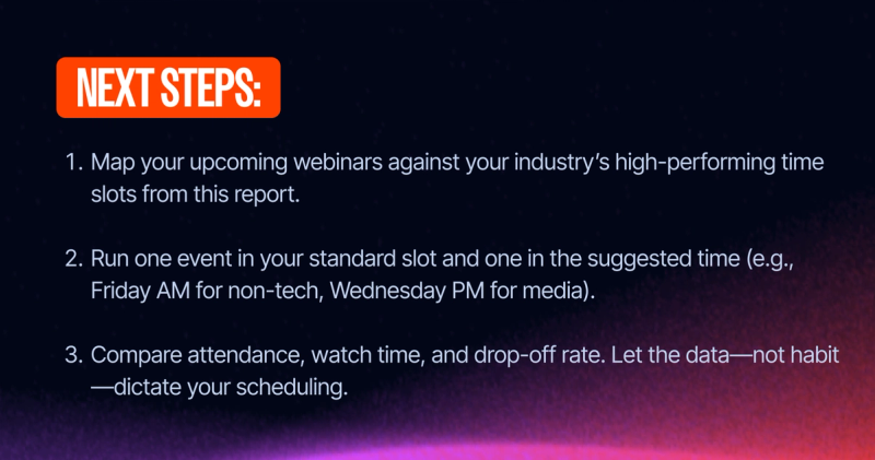 factors that affect attendance rates for webinars