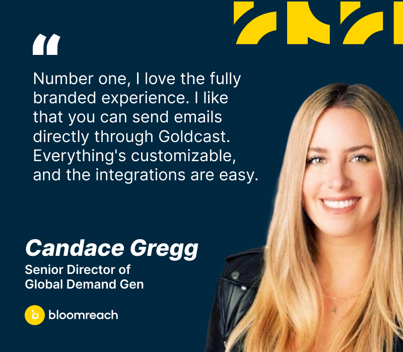 How Goldcast provides B2B marketers full control of their event branding 