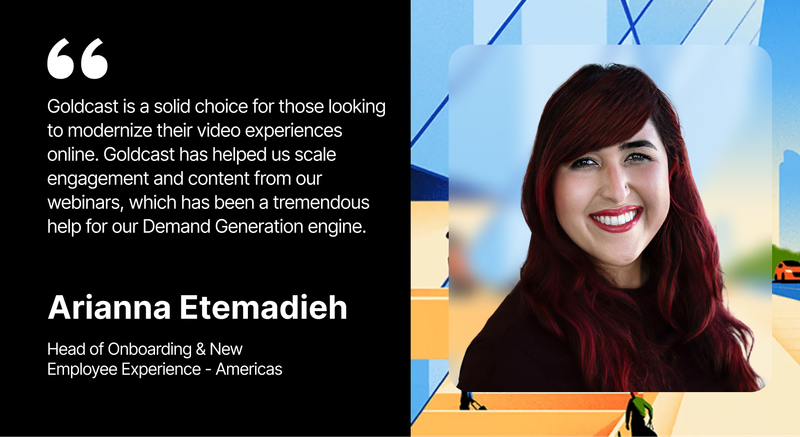 Uber uses Goldcast to scale engagement and content from webinar