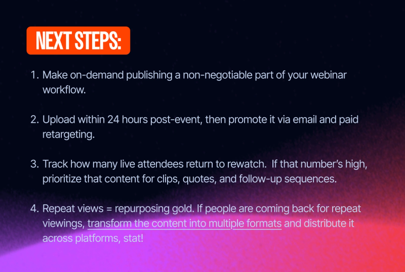 host your webinar content on-demand